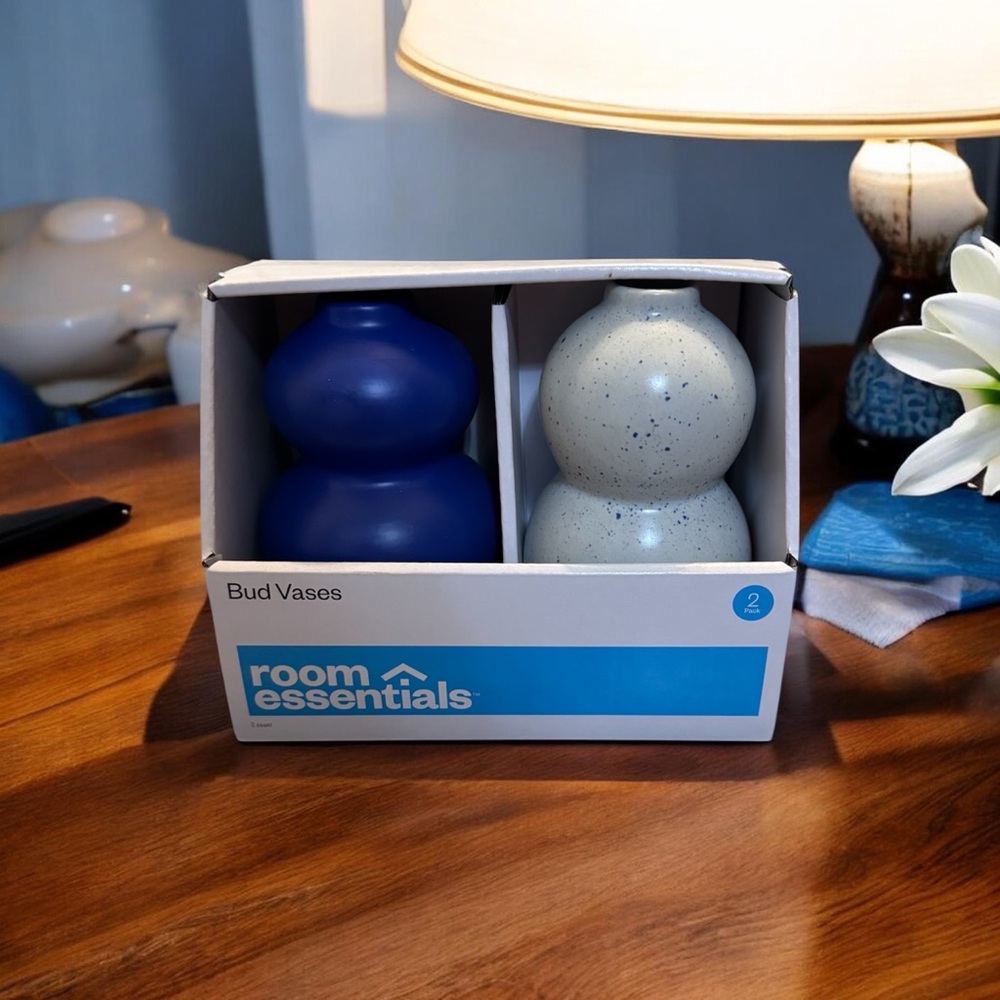Room Essentials 2 Pack‎ Bud Vases NEW